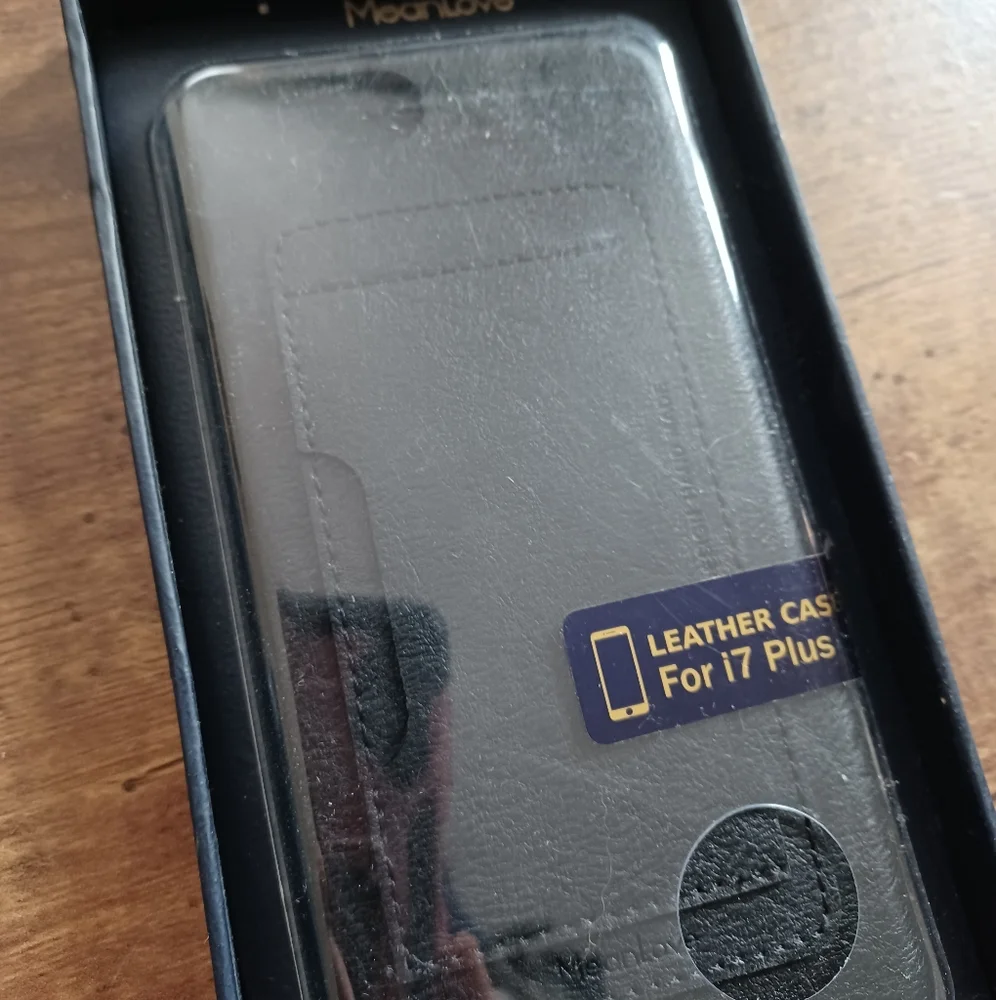 Mean Love leather iphone 7/7plus cover w/ pockets for ID